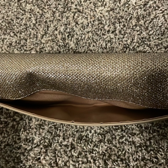 White House Black Market Gold Clutch - Picture 3 of 8